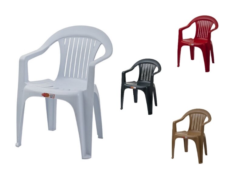 Plastik masa Kolçaklı sandalye