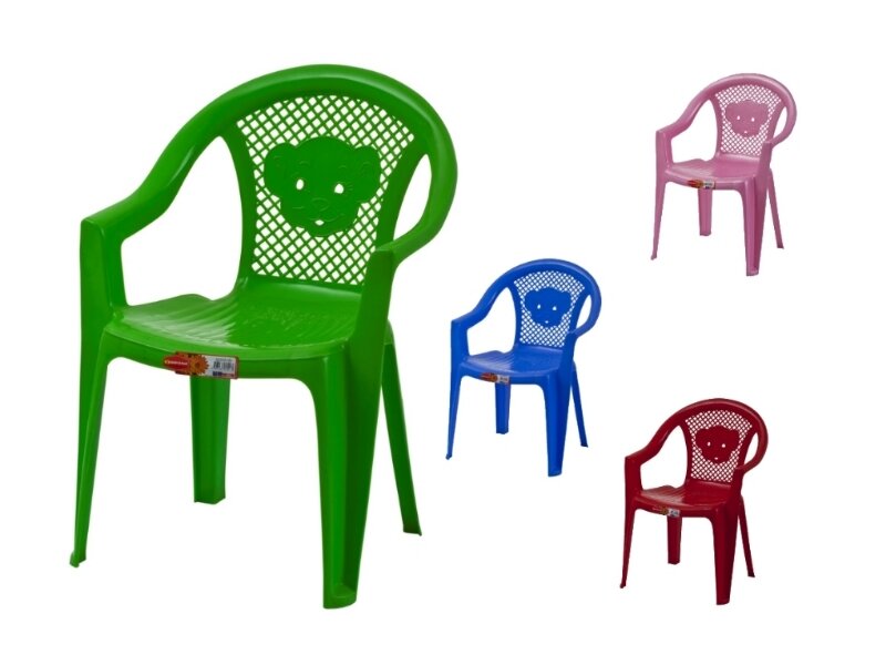 Plastik masa Ayıcıklı çocuk sandalye